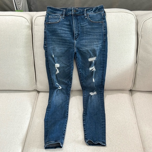 Abercrombie and Fitch Simone High Rise Super Skinny Jean - Distressed - Picture 1 of 3
